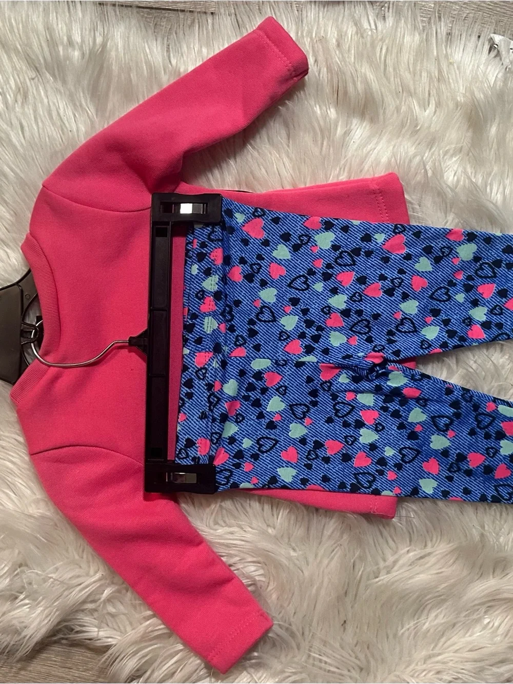 Trolls Pink Graphic Sweatshirt with Heart Accents